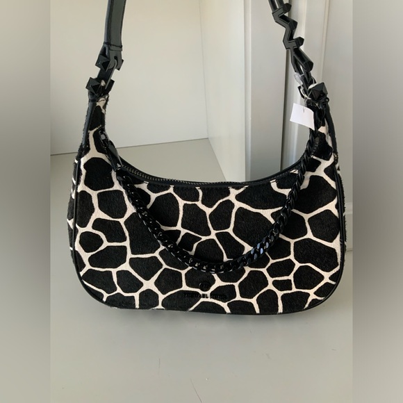 MICHAEL KORS Piper Small Animal Print Calf Hair Shoulder Bag Purse BRAND NEW - Picture 5 of 16